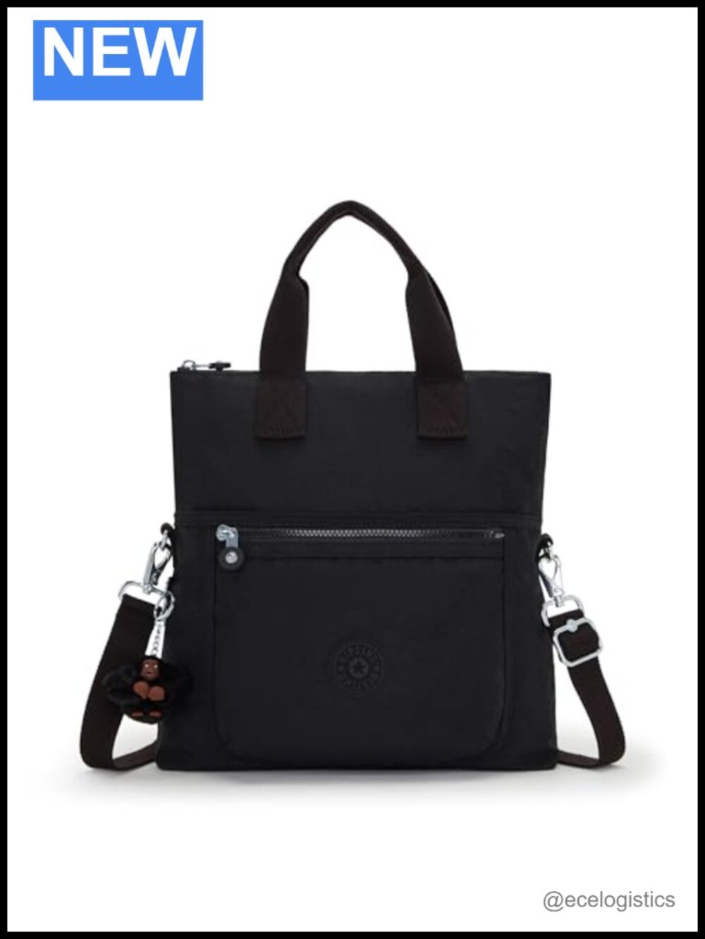 Large Nylon Shoulder Bag Satchel with Adjustable Strap